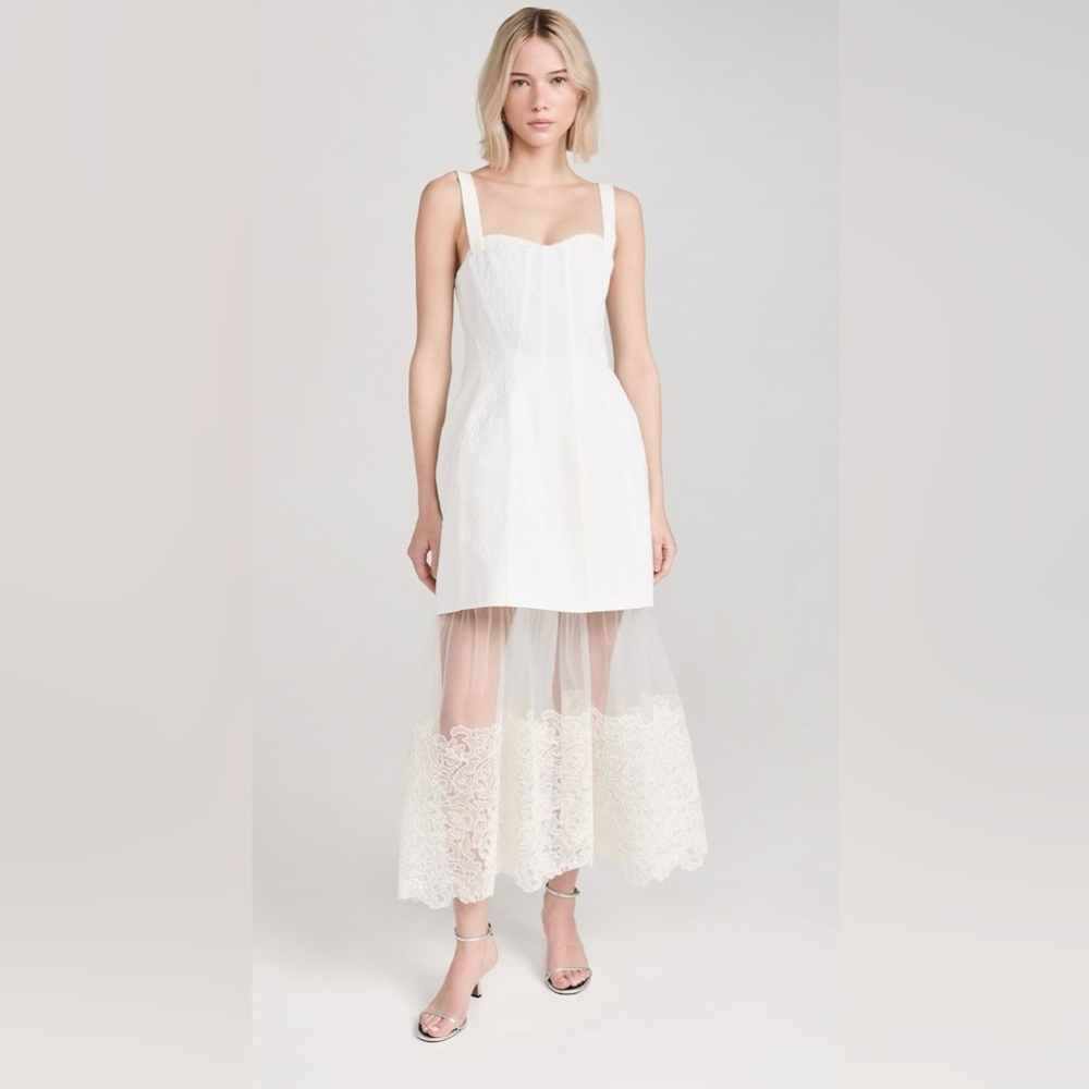 SIMKHAI Callan Bustier Midi Dress